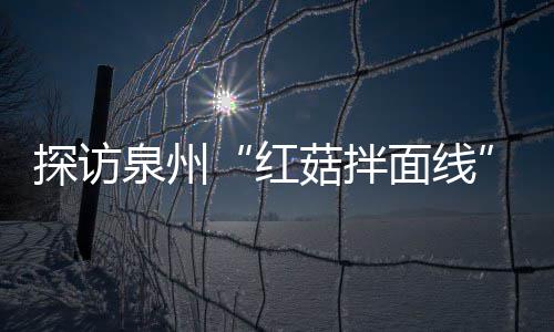 面线开胃探访制作过滋补浓郁菇拌菇香程 红泉州